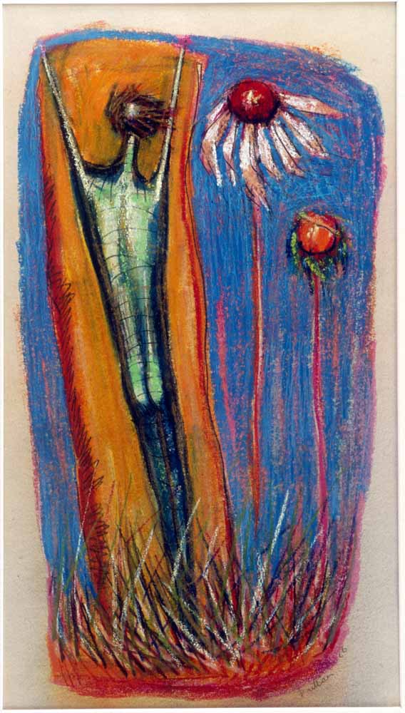 BRITTAIN, Miller Gore, Figure and Flowers, 1966 Dalhousie Art Gallery